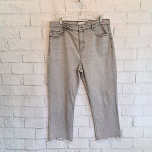 Loft "straight crop" jeans